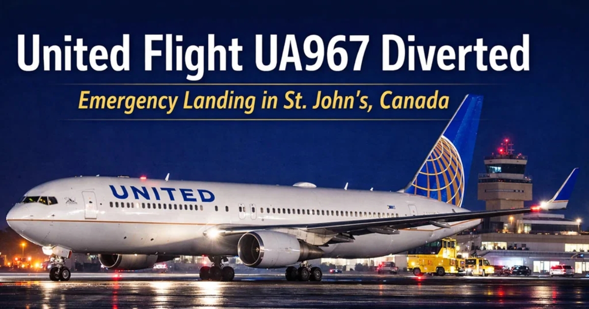 united flight ua967 diverted